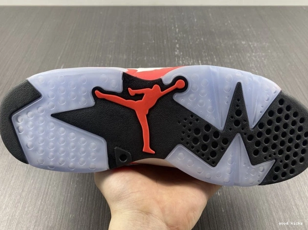 Rep 384664-123 White Infrared Jordan (2014) Retro 6 0708